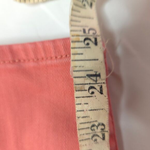 Lucky Brand Womens 2/26 Pink High Rise Crop Bridgette Jeans Ankle Button Fly - Picture 8 of 8